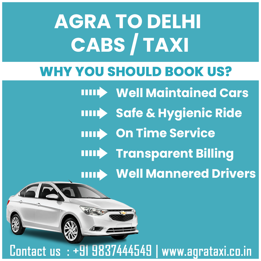 agra to delhi taxi hire