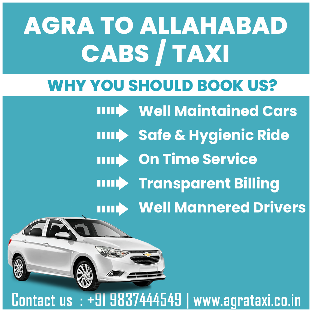 agra to Allahabad taxi hire