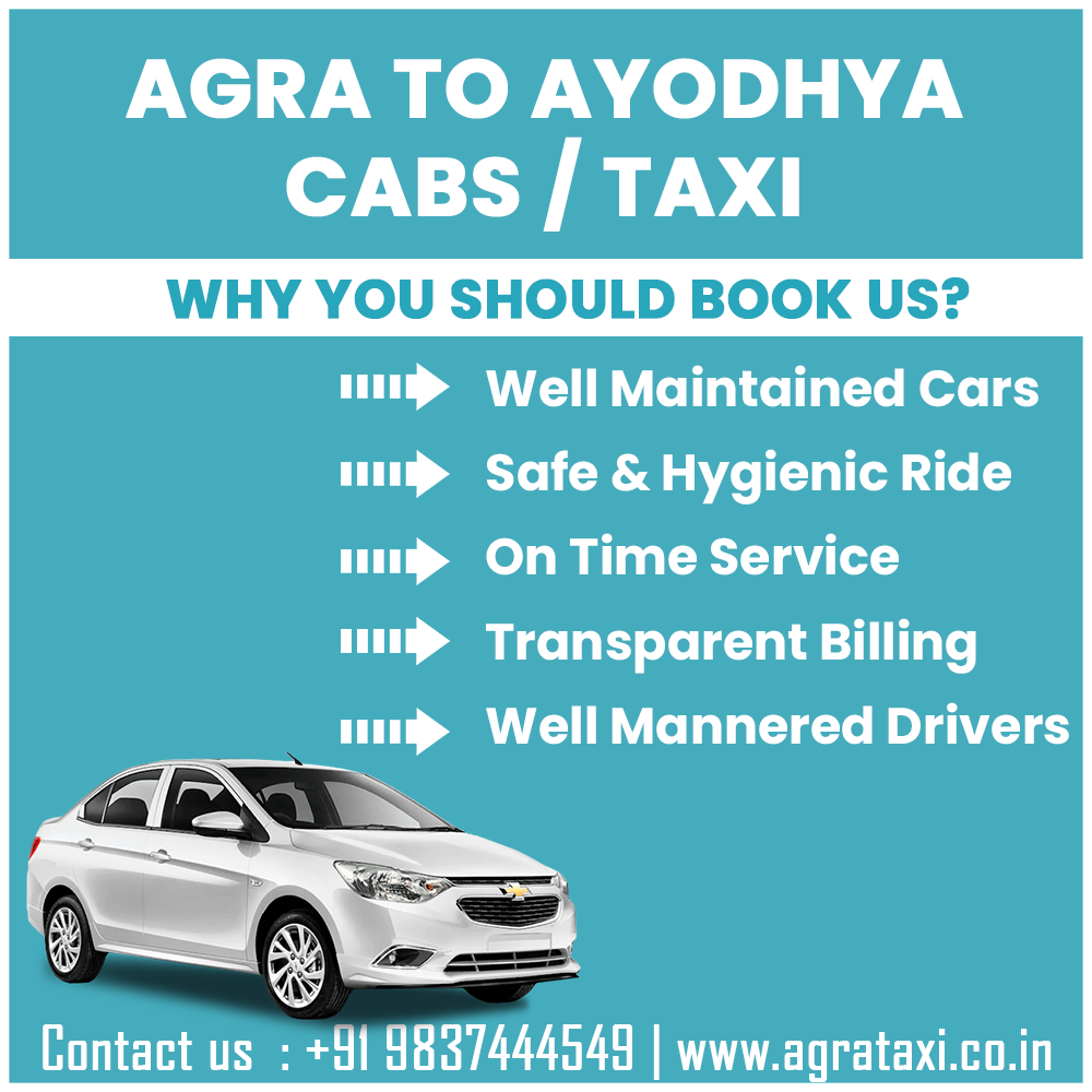 agra to Ayodhya taxi hire