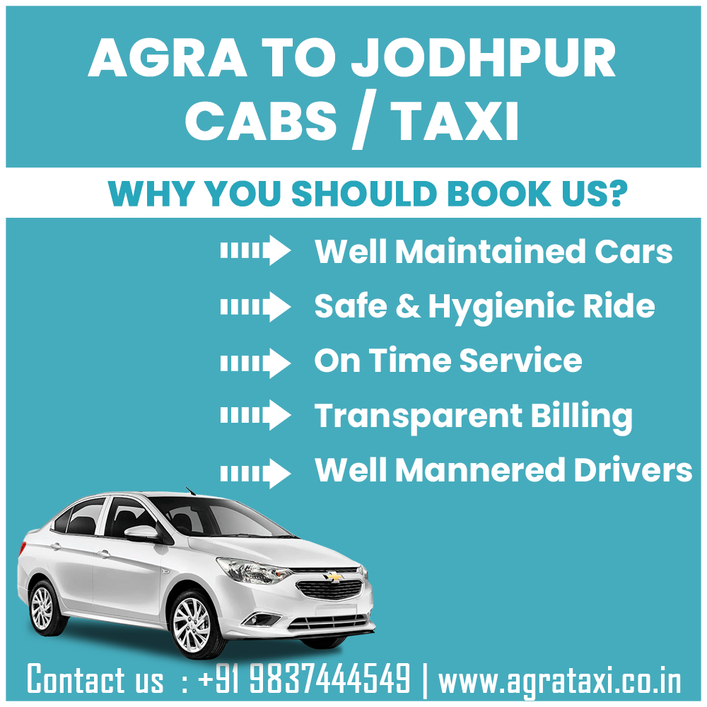 agra to Jodhpur taxi hire