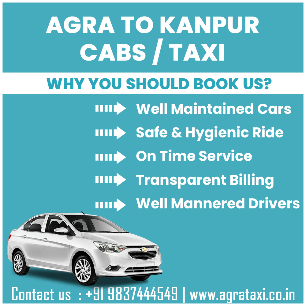 agra to Kanpur taxi hire