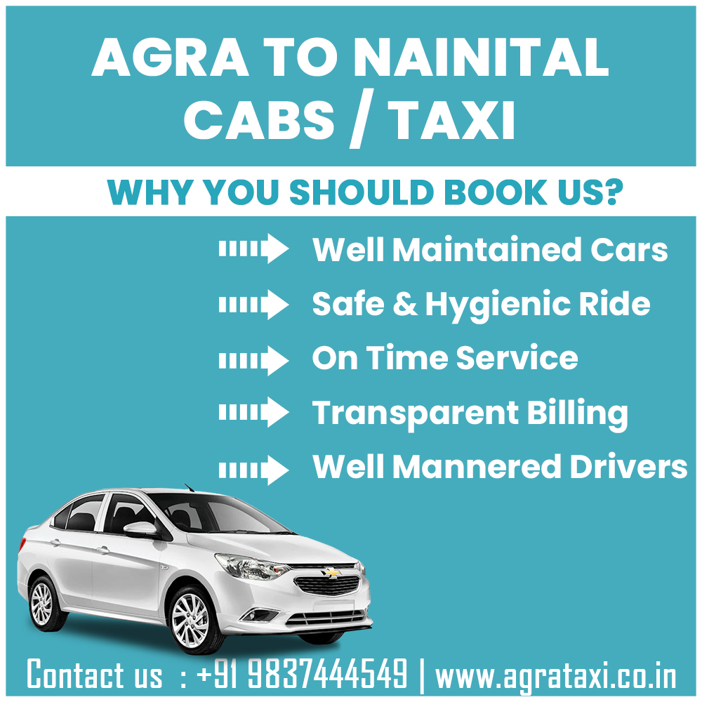 agra to Nainital taxi hire