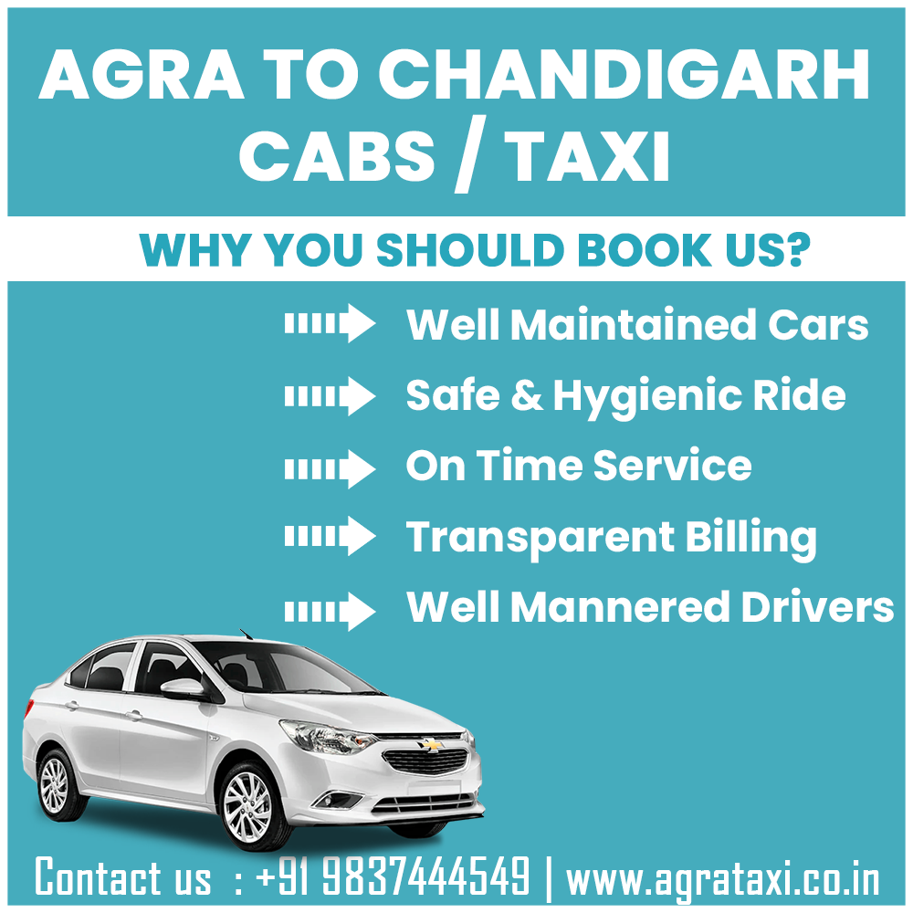 agra to chandigarh taxi hire